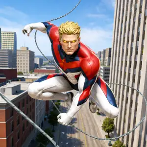 Rope Flying Hero Prime