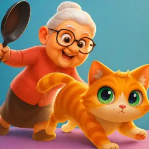 Kitty vs Granny Prank Game